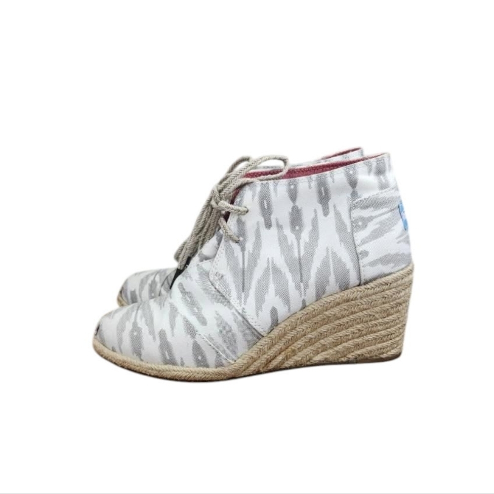 Toms Ikat Desert Wedge Espadrille Bootie (8.5)